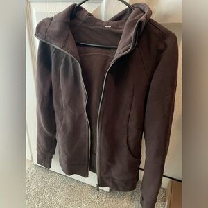 Scuba Full Zip Hoodie- Espresso